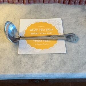 Spoonful of Comfort 9” Stainless Steel Soup Ladle w/10% off Coupon NEW